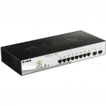 Коммутатор D-link DGS-1210-10P/F3 1000 Base-TX (1000 мбит/с), 2 SFP порта