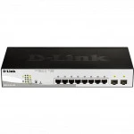 Коммутатор D-link DGS-1210-10P/F3 1000 Base-TX (1000 мбит/с), 2 SFP порта