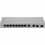 Коммутатор Zyxel XGS1010-12 XGS1010-12-ZZ0102F 1000 Base-T (1000 мбит/с), 2 SFP порта