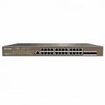 Коммутатор TENDA G5328P G5328P-24-410W (1000 Base-T (1000 мбит/с), 4 SFP порта)