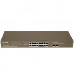 Коммутатор IP-COM G1118P G1118P-16-250W (1000 Base-T (1000 мбит/с), 2 SFP порта)