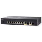 Коммутатор Cisco SG350-10P 10-Port Gigabit PoE Managed Switch SG350-10P-K9-EU (1000 Base-TX (1000 мбит/с), 2 SFP порта)