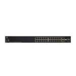 Коммутатор Cisco SG550X-24 SG550X-24-K9-EU (1000 Base-TX (1000 мбит/с), 2 SFP порта)