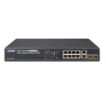 Коммутатор Planet FGSD-1008HPS 100 Base-TX (100 мбит/с), 2 SFP порта