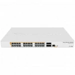 Коммутатор Mikrotik CRS328-24P-4S+RM 1000 Base-TX (1000 мбит/с), 4 SFP порта