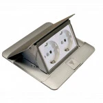 Розетка Legrand Выдв. блок 4мод. нерж. сталь 054021