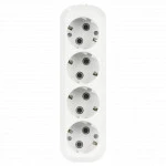 SmartBuy Колодка 4 розетки, 16А, без вкл., с заземлением (SBE-16-4-00-Z) 0014573