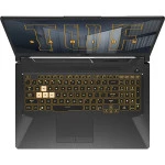 Ноутбук Asus TUF Gaming F17 FX706HCB-HX114 90NR0733-M02590 (17.3 ", FHD 1920x1080 (16:9), Intel, Core i5, 16 Гб, SSD, 512 ГБ, nVidia GeForce RTX 3050)