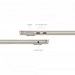 Ноутбук Apple MacBook Air 13 M4 Starlight MW103PA/A 13.6 ", WQXGA 2560x1664 (16:10), Apple, M4 series, 16 Гб, 512 ГБ, Apple M4 10-core, Mac OS