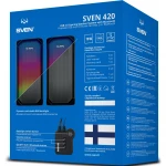 Компьютерные колонки Sven 420 (2.0) - Black Черный