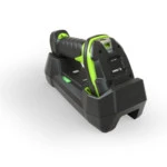 Сканер штрихкода Zebra LI3678-ER Kit LI3678-ER3U42A0S1W (Ручной беспроводной, 1D, USB, Com (RS232), PS/2, Черно-зеленый, С подставкой)