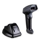 Сканер штрихкода Mindeo CS2191 Ручной беспроводной, 1D, USB, Черно-серый, С подставкой