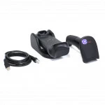 Сканер штрихкода АТОЛ SB3100 66669 Ручной проводной, 2D, USB, Черный, С подставкой
