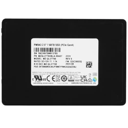 Серверный жесткий диск Samsung MZQL27T6HBLA-00A07 2,5 SFF, 7.68 ТБ, NVMe