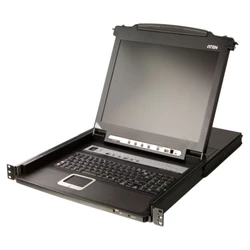 KVM-переключатель ATEN SINGLE RAIL 8P PS 2-USB 17INCH LCD CL5708M-ATA-RG