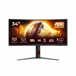 Монитор AOC CU34G4/01 34 ", VA, Ultra-Wide QHD 3440x1440 (21:9), 180 Гц