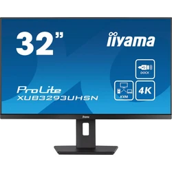 Монитор IIYAMA XUB3293UHSN-B5 31.5 ", IPS, 4K UHD 3840x2160 (16:9), 60 Гц