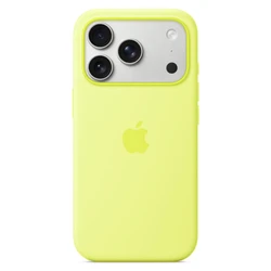 Аксессуары для смартфона Apple Чехол для iPhone 17 Pro Silicone Case with MagSafe Neon Yellow MGFF4ZM/A