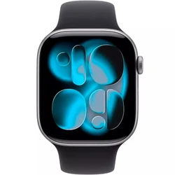 Apple Watch Series 11 GPS 46mm Space Grey Aluminium Case with Black Sport Band MEV44RK/A Смарт-часы