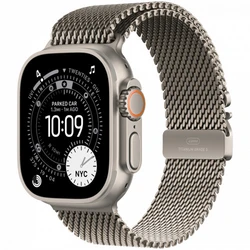 Apple Watch Ultra 3 GPS + Cellular 49mm Natural Titanium Case with Natural Titanium Milanese Loop - Large MF0E4QR/A Смарт-часы
