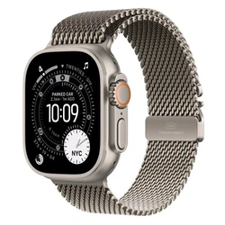 Apple Watch Ultra 3 GPS + Cellular 49mm Natural Titanium Case with Natural Titanium Milanese Loop - Small MEWW4QR/A Смарт-часы