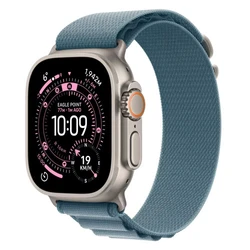 Apple Watch Ultra 3 GPS + Cellular 49mm Natural Titanium Case with Light Blue Alpine Loop - Large MEWP4QR/A Смарт-часы