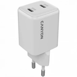Аксессуары для смартфона Canyon CU35CC GaN 35W 2xPD EU White CNS-CUW35CC
