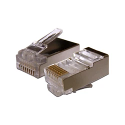 Коннектор LANMASTER Коннектор RJ45 STP 8P8C, универсальный, для толстого кабеля, cat.6, 100 шт. TWT-PL45/S-8P8C-6T