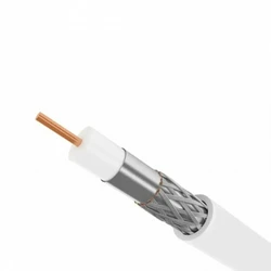 Оптический кабель LANMASTER Кабель коаксиальный TWT-RG6U-CS48/1-WH RG-6/U F/UTP 100м белый