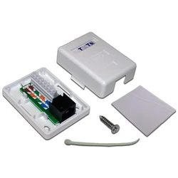 LANMASTER настенная розетка TWT-SM1-45/6-WH