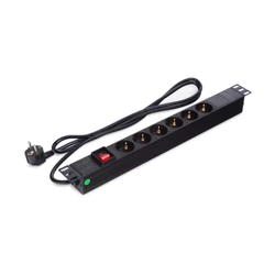 Аксессуар для серверного шкафа SHIP сетевой фильтр 19" 6 Розеток Schuko 700506102