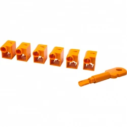 Аксессуар для кабельных сетей LANMASTER Комплект блокираторов коннектора RJ-45 LAN-SEC45-CL-SET-OR