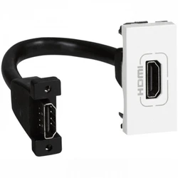 Сетевая розетка Legrand Mosaic Розетка HDMI со шнуром 1М 078778
