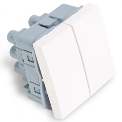 Кабельный канал РУВИНИЛ Выключатель модульный двуклавишный АДЛ 13-905