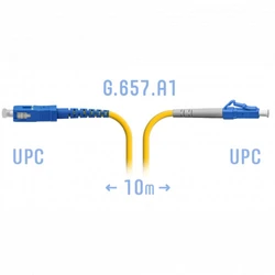 Оптический патч-корд SNR Патчкорд оптический LC/UPC-SC/UPC SM G.657.A1 10 метров SNR-PC-LC/UPC-SC/UPC-A-10m