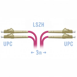 Оптический патч-корд SNR SNR-PC-LC/UPC-MM4-DPX-3m