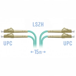 Оптический патч-корд SNR SNR-PC-LC/UPC-MM-DPX-15m