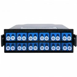Аксессуар для оптических сетей SNR Кассета распределительная MPO/APC на 24LC/UPC портов, SM SNR-MCS-MPO/APC(M)-24LC/UPC