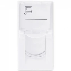 Кабельный канал NO NAME Лицевая панель 22.5х45 мм на 1 модуль белая 14474