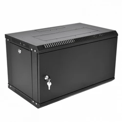 Серверный шкаф ЦМО ЭКОНОМ 9U (600x350) дверь металл, цвет черный ШРН-Э-9.350.1-9005
