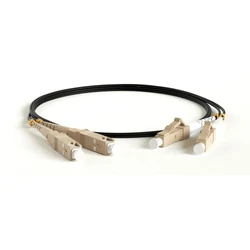 Оптический кабель Hyperline Кабель оптический LC-SC, duplex, 10G, LSZH, 5м, черный FC-D2-503-LC/PR-SC/PR-H-5M-LSZH-BK