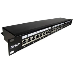 Патч-панель SHIP Патч Панель P199-24, 24 Порта, 1U, Cat.6, FTP. 24 порта, FTP, Cat. 6