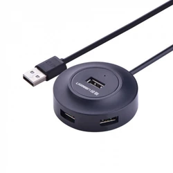 Кабель интерфейсный UGREEN CR106 USB 2.0 Hub 4 Ports 20277 USB Type A (output) - USB Type A (input)