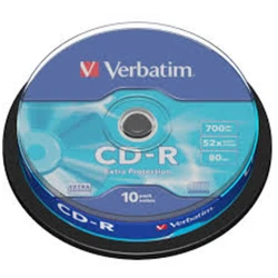 Verbatim Диск CD-R 700Mb 52x Cake Box (10шт) 43437