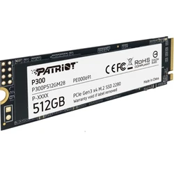 Внутренний накопитель Patriot P300 P300P512GM28 SSD (твердотельные), 512 ГБ, M.2, PCIe