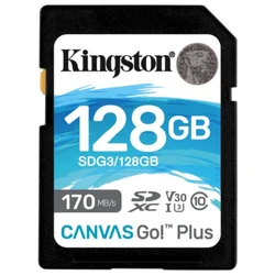 Флеш (Flash) карты Kingston SDXC 128Gb Canvas Go! Plus SDG3/128GB 128 ГБ