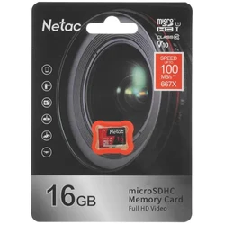 Флеш (Flash) карты Netac microSDHC NT02P500PRO-016G-S 16 ГБ