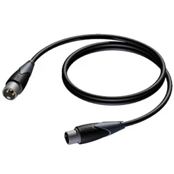 Кабель интерфейсный PROCAB Jack 6,3 мм (моно) - XLR (мама), 15 м. CLA901/15 XLR - XLR