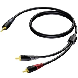 Кабель интерфейсный PROCAB CLA711/1,5 MINI JACK 3.5 (input) - RCA x2