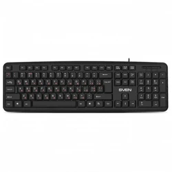 Клавиатура Sven KB-S230 чёрная (104кл, каб. 2м) SV-018399 Проводная, USB